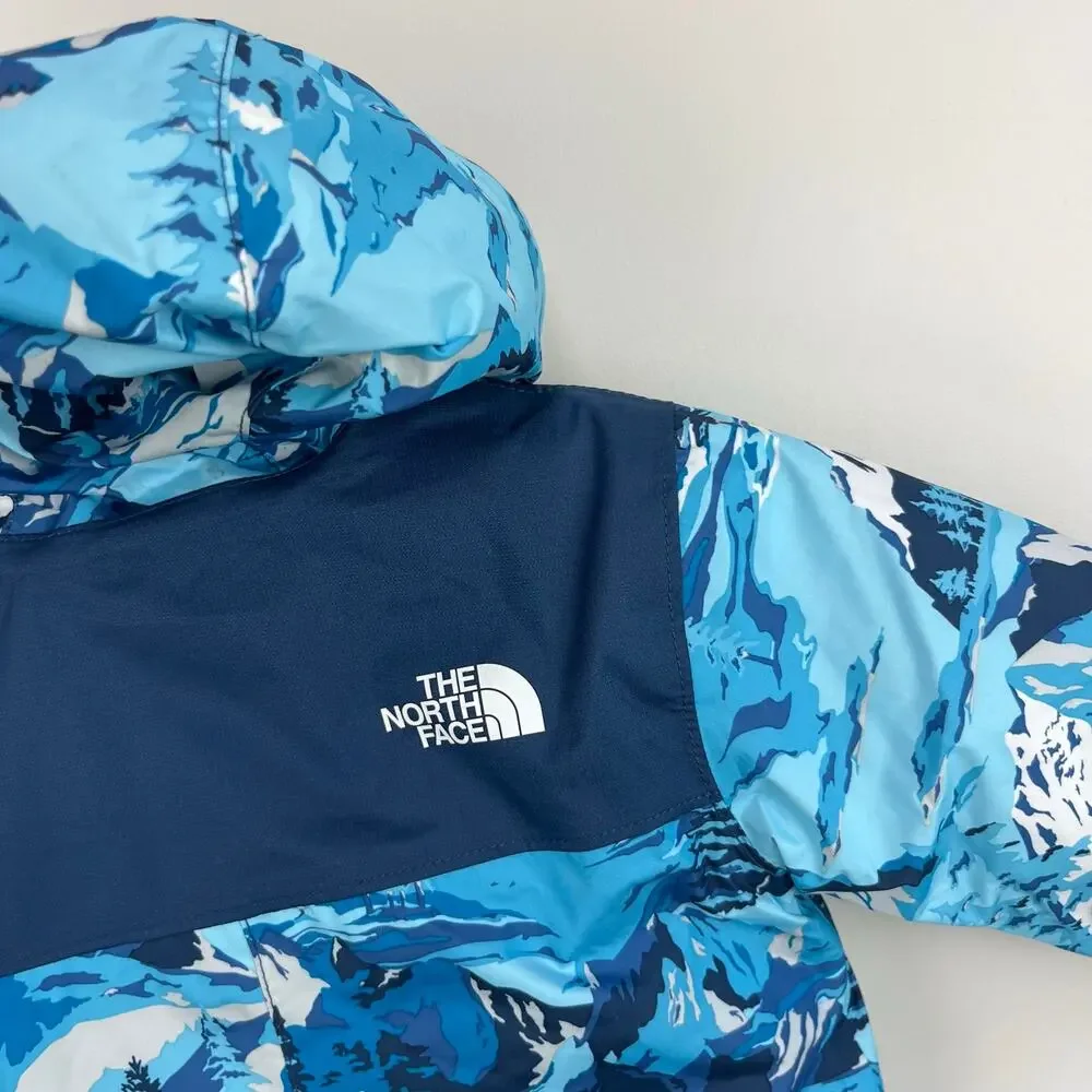 The North Face Baby Freedom Snow Suit Blue Snow Peak Mountains 6-12 Months